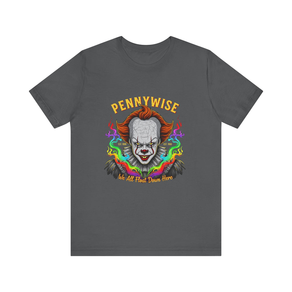 Pennywise Halloween T-Shirt – Scary Clown Graphic Tee for Horror Fans, Trendy Creepy Costume Top
