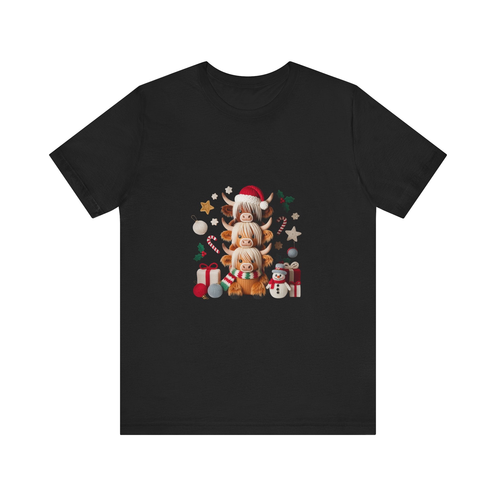 Christmas Gnomes Family Tee — Holiday Santa Hat Stack Graphic T-Shirt