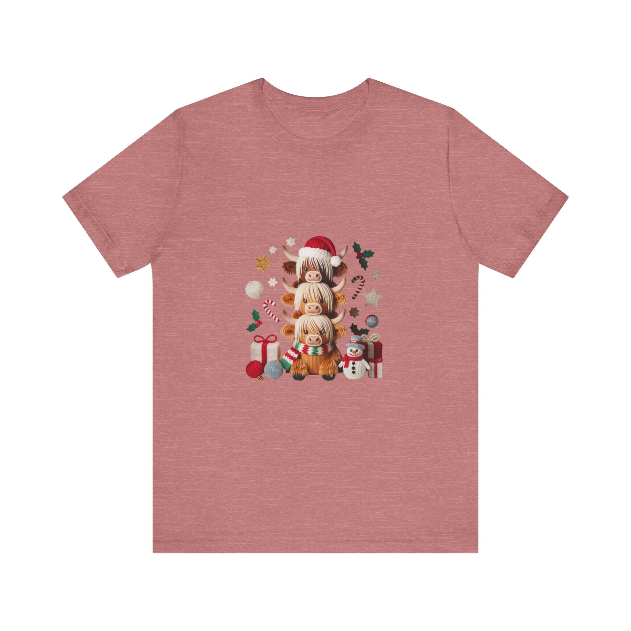 Christmas Gnomes Family Tee — Holiday Santa Hat Stack Graphic T-Shirt