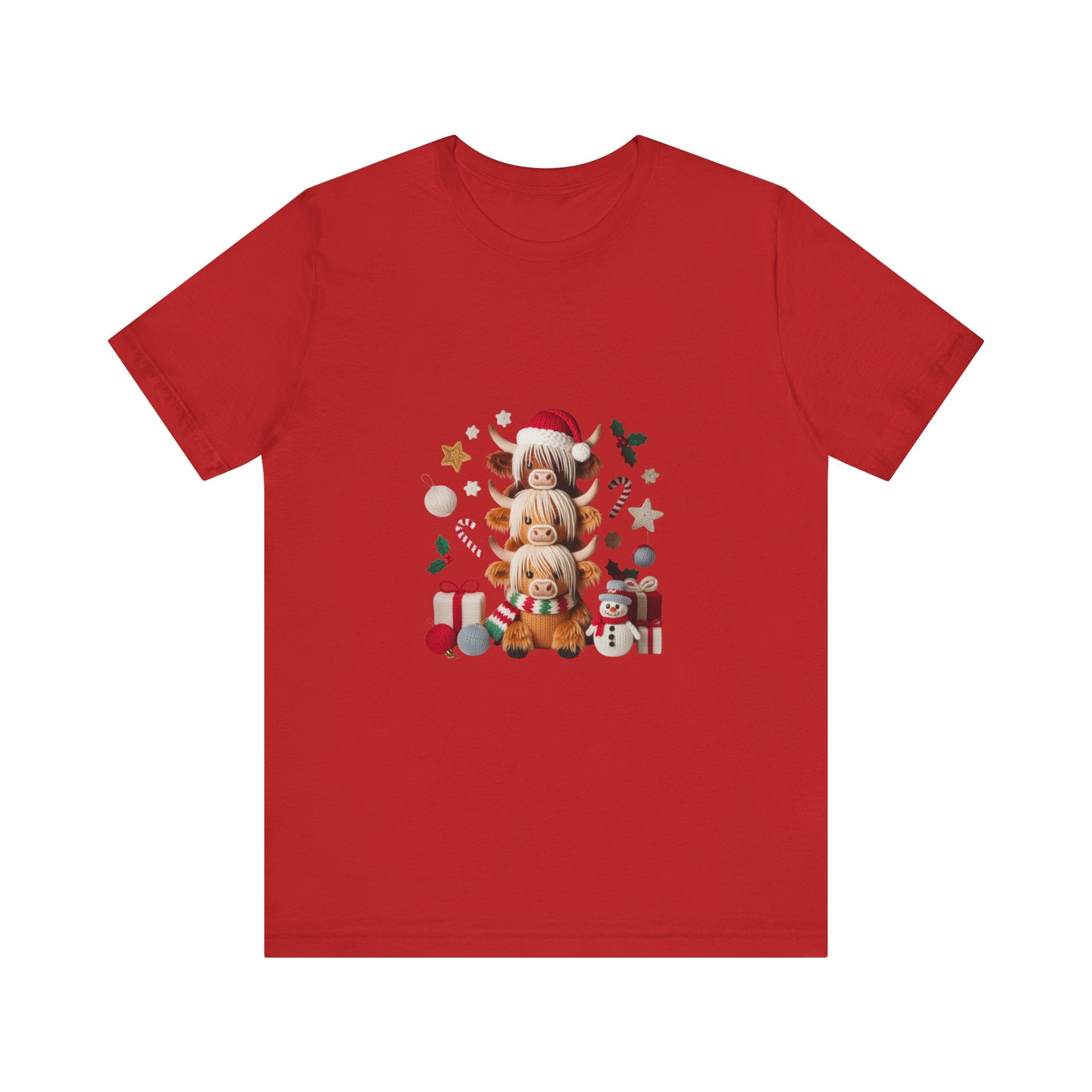 Christmas Gnomes Family Tee — Holiday Santa Hat Stack Graphic T-Shirt