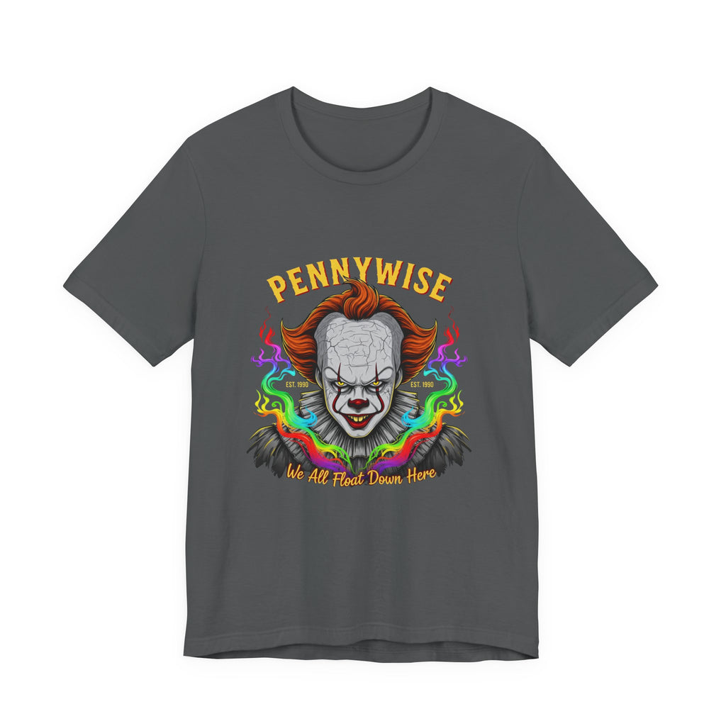 Pennywise Halloween T-Shirt – Scary Clown Graphic Tee for Horror Fans, Trendy Creepy Costume Top