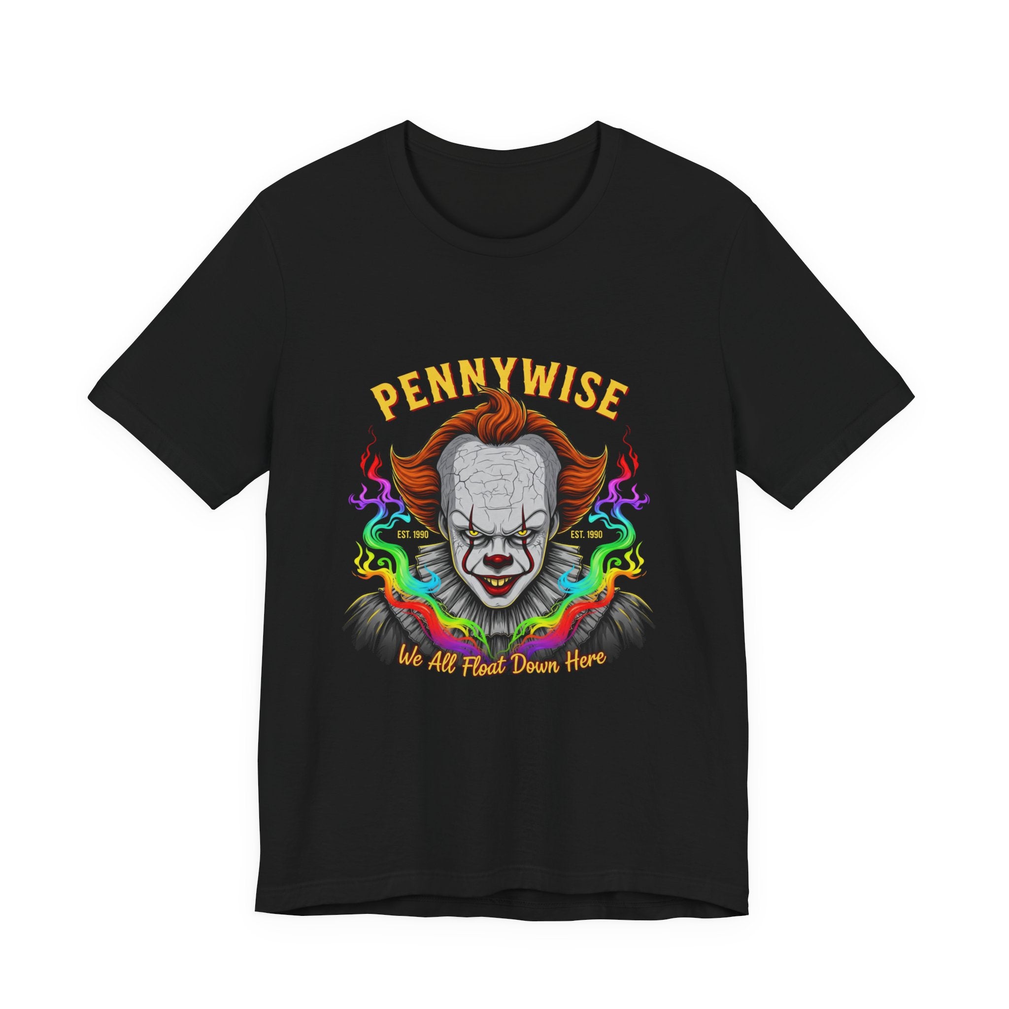 Pennywise Halloween T-Shirt – Scary Clown Graphic Tee for Horror Fans, Trendy Creepy Costume Top