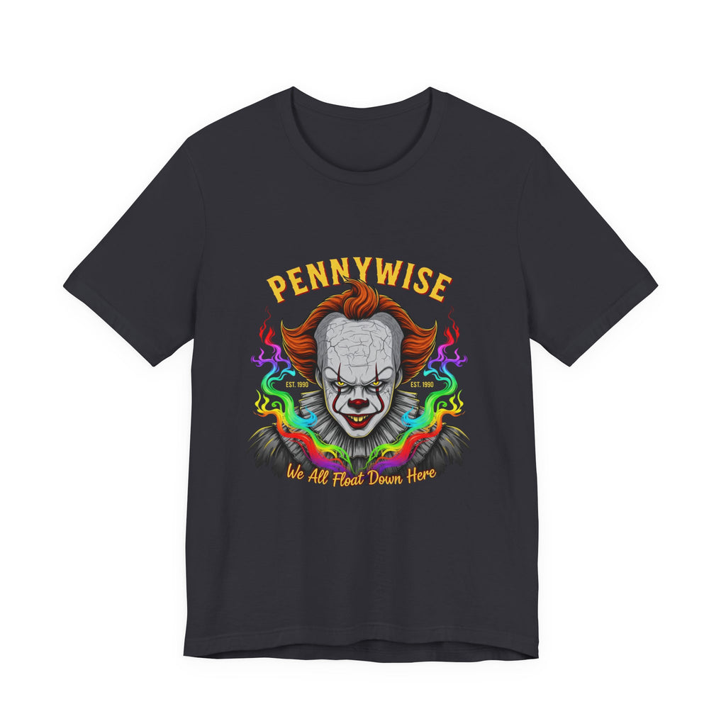 Pennywise Halloween T-Shirt – Scary Clown Graphic Tee for Horror Fans, Trendy Creepy Costume Top