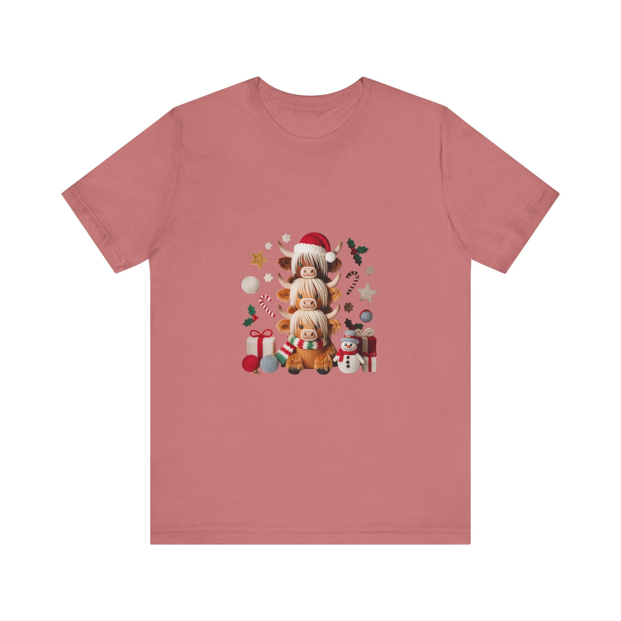 Christmas Gnomes Family Tee — Holiday Santa Hat Stack Graphic T-Shirt