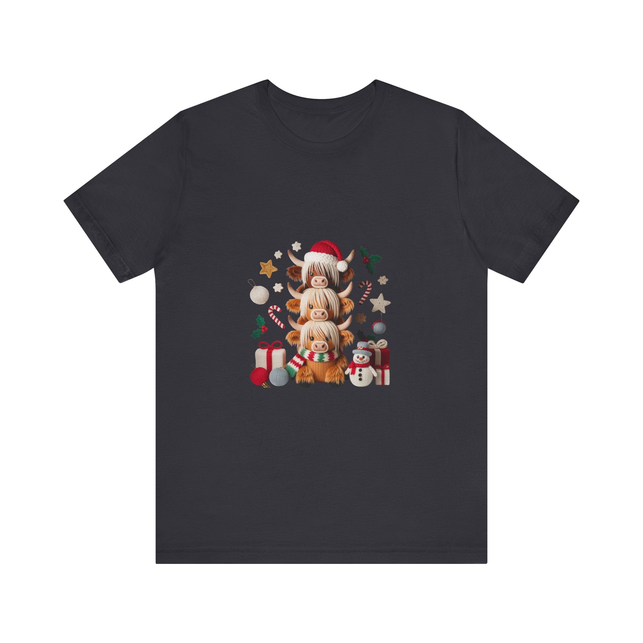 Christmas Gnomes Family Tee — Holiday Santa Hat Stack Graphic T-Shirt