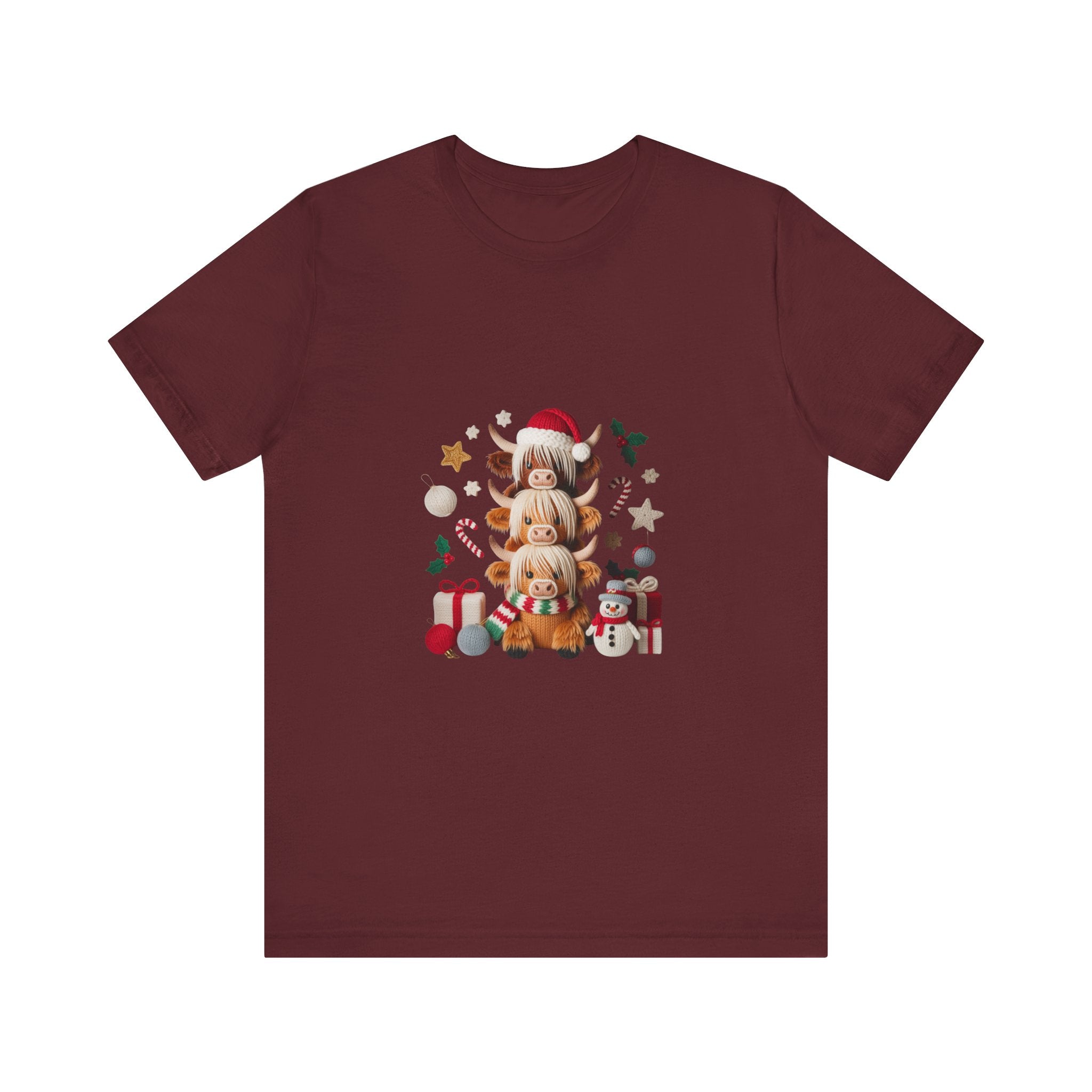 Christmas Gnomes Family Tee — Holiday Santa Hat Stack Graphic T-Shirt