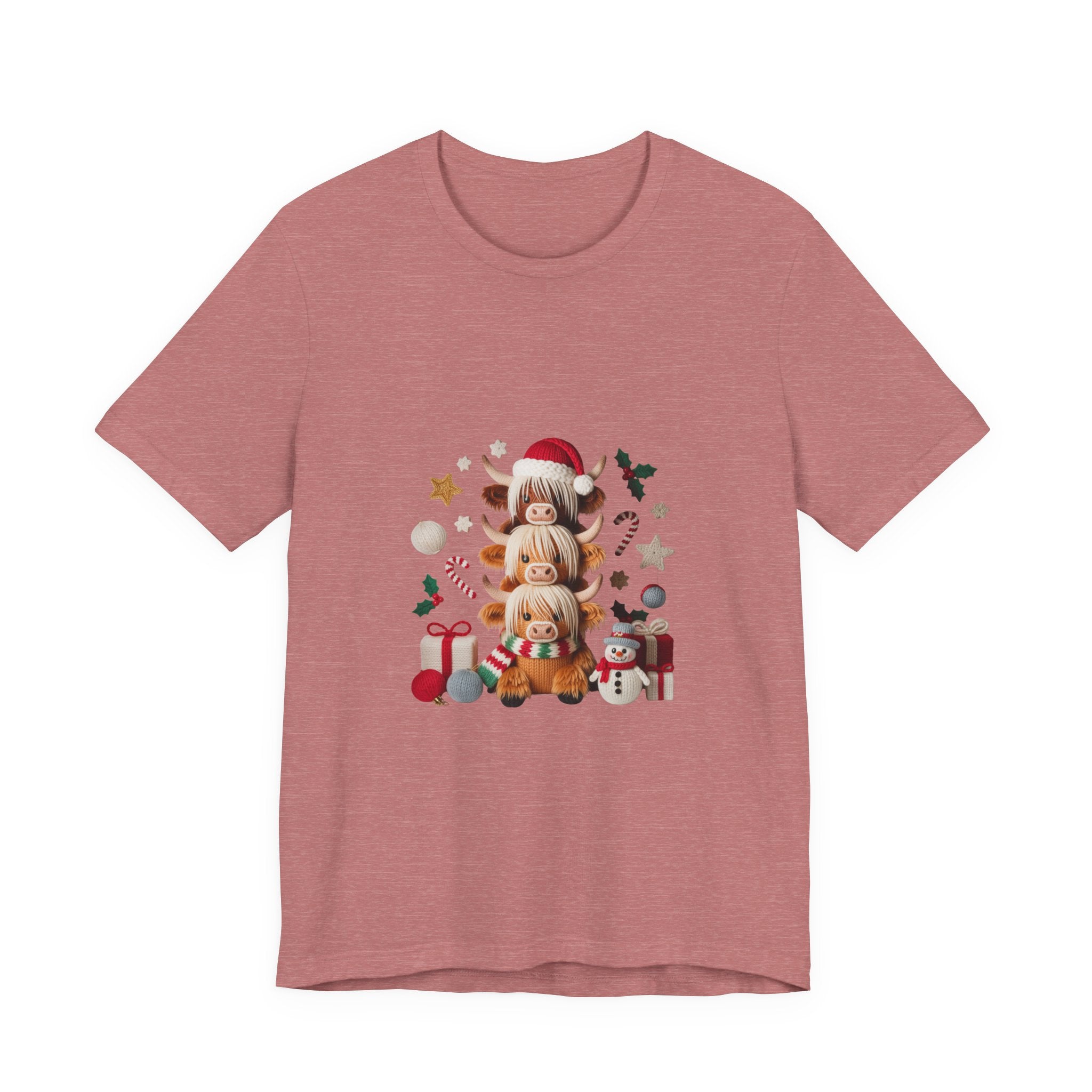 Christmas Gnomes Family Tee — Holiday Santa Hat Stack Graphic T-Shirt