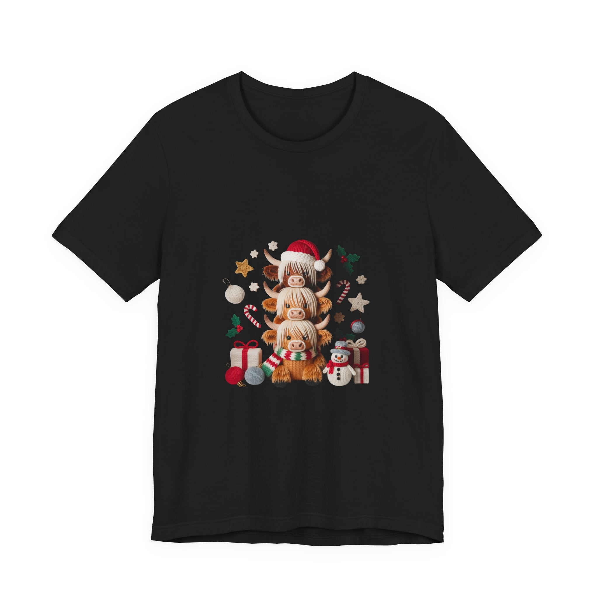 Christmas Gnomes Family Tee — Holiday Santa Hat Stack Graphic T-Shirt