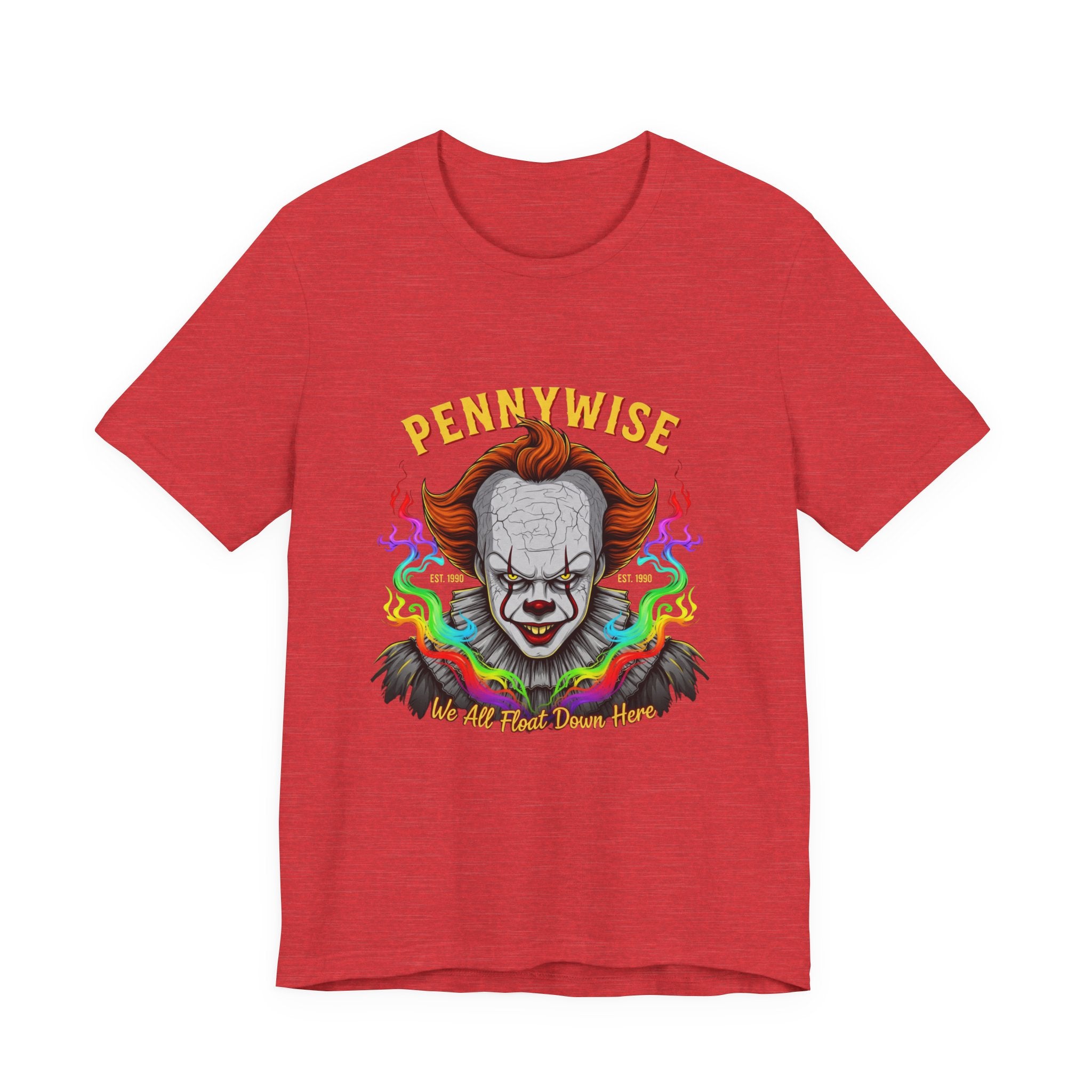 Pennywise Halloween T-Shirt – Scary Clown Graphic Tee for Horror Fans, Trendy Creepy Costume Top