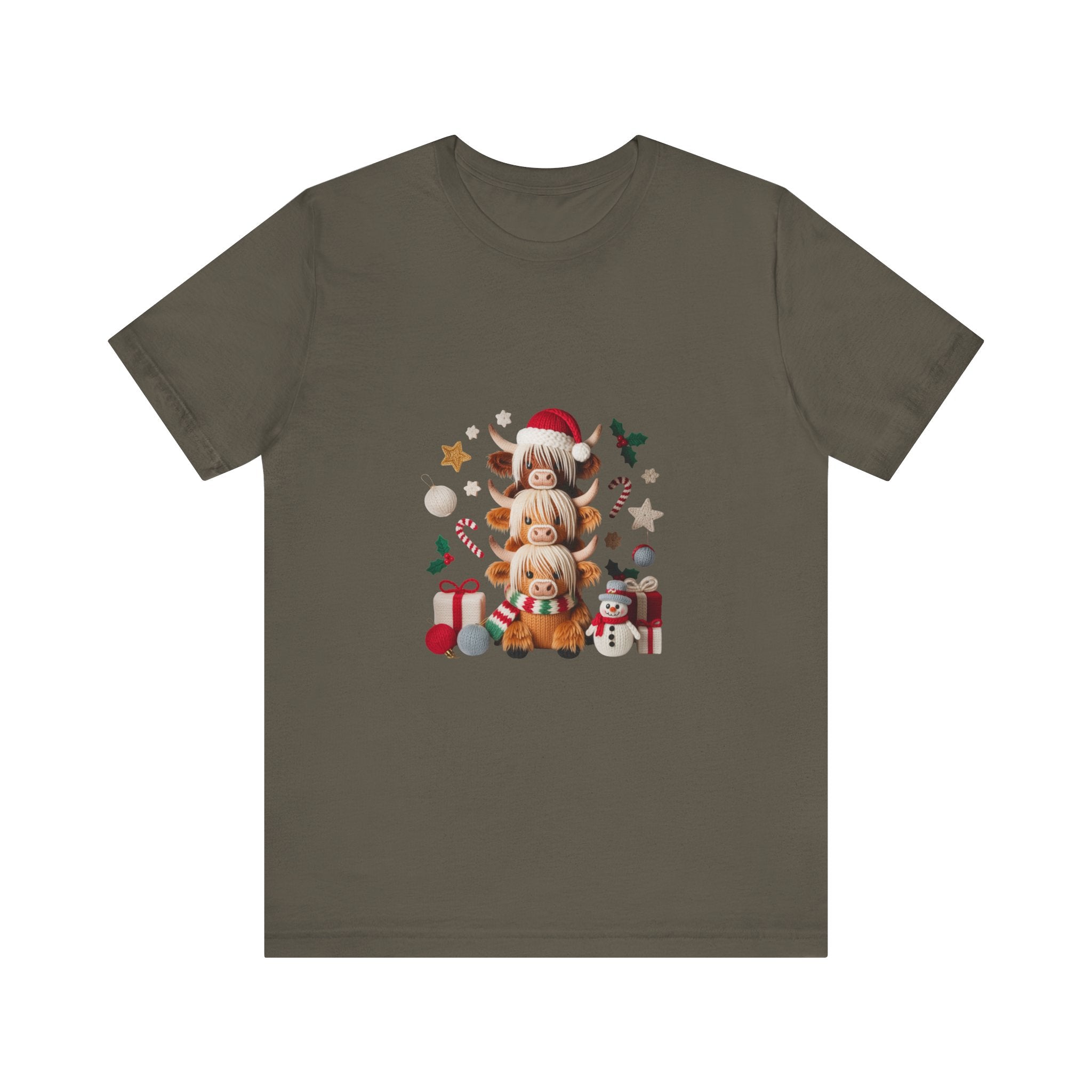 Christmas Gnomes Family Tee — Holiday Santa Hat Stack Graphic T-Shirt