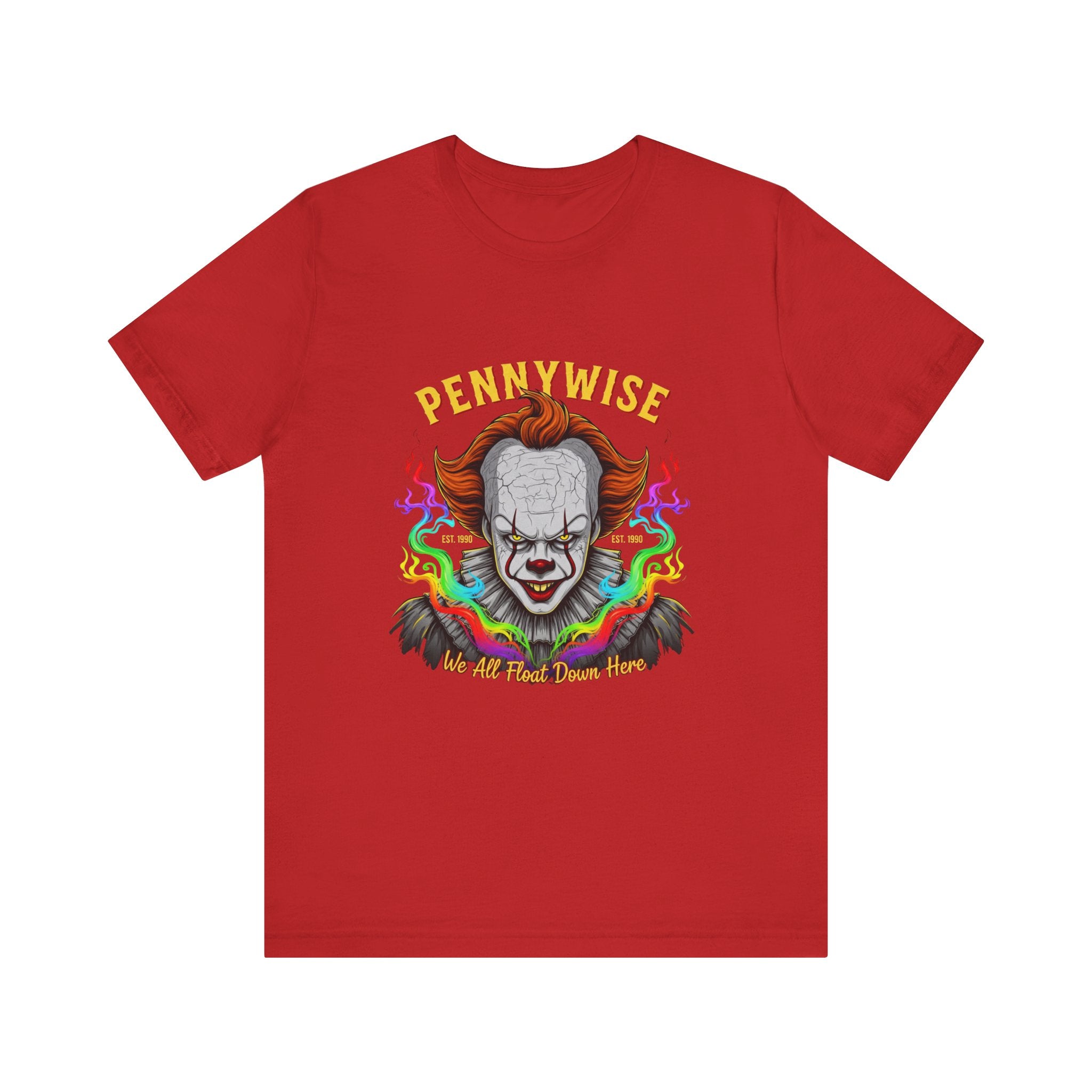 Pennywise Halloween T-Shirt – Scary Clown Graphic Tee for Horror Fans, Trendy Creepy Costume Top