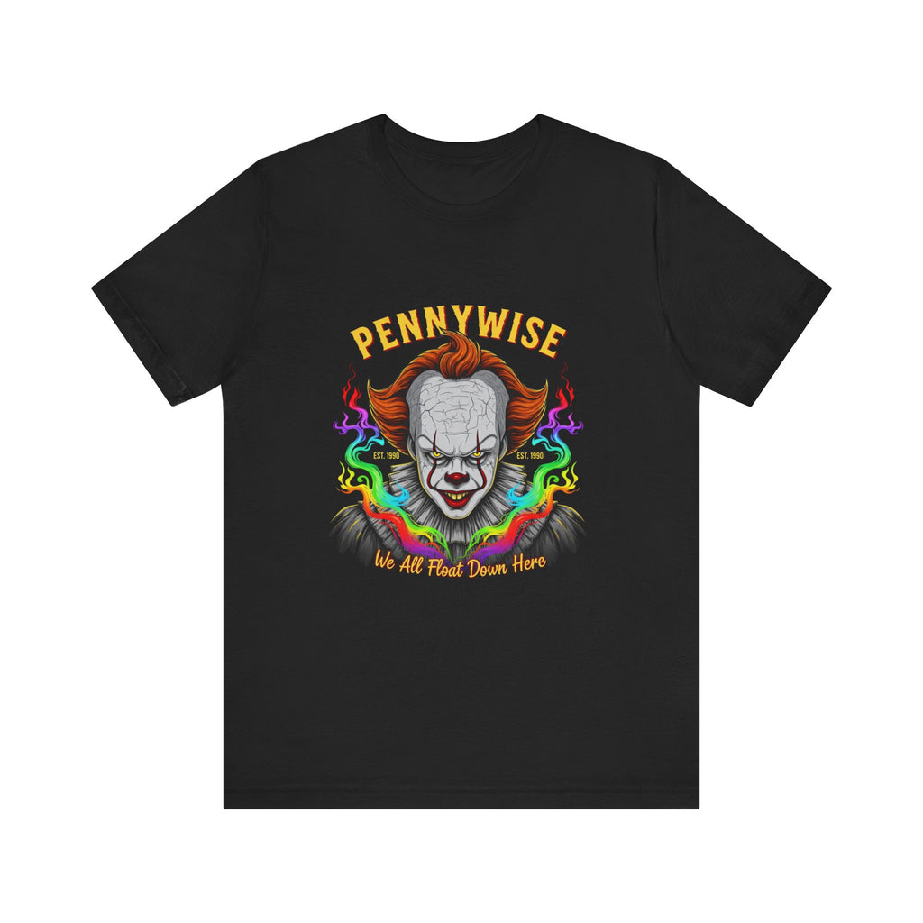 Pennywise Halloween T-Shirt – Scary Clown Graphic Tee for Horror Fans, Trendy Creepy Costume Top