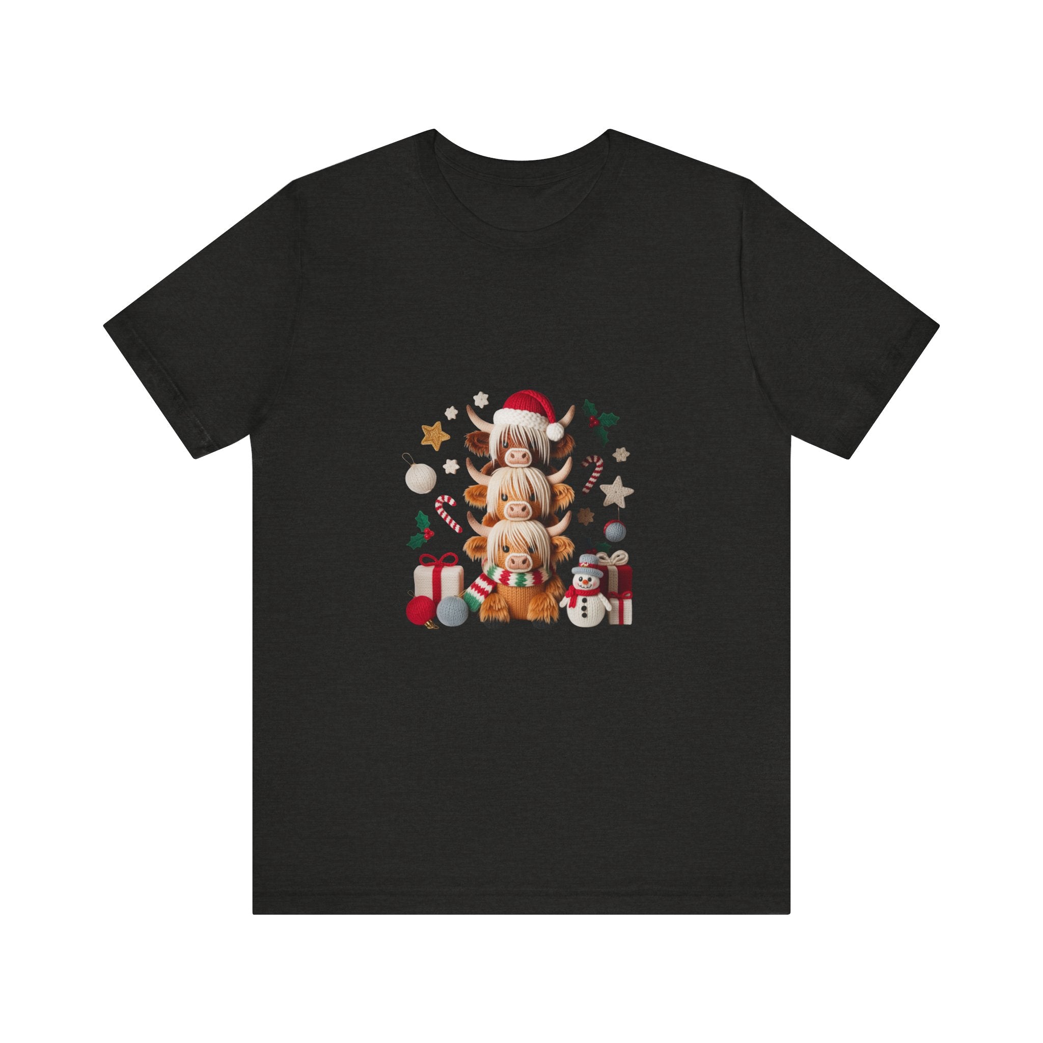 Christmas Gnomes Family Tee — Holiday Santa Hat Stack Graphic T-Shirt
