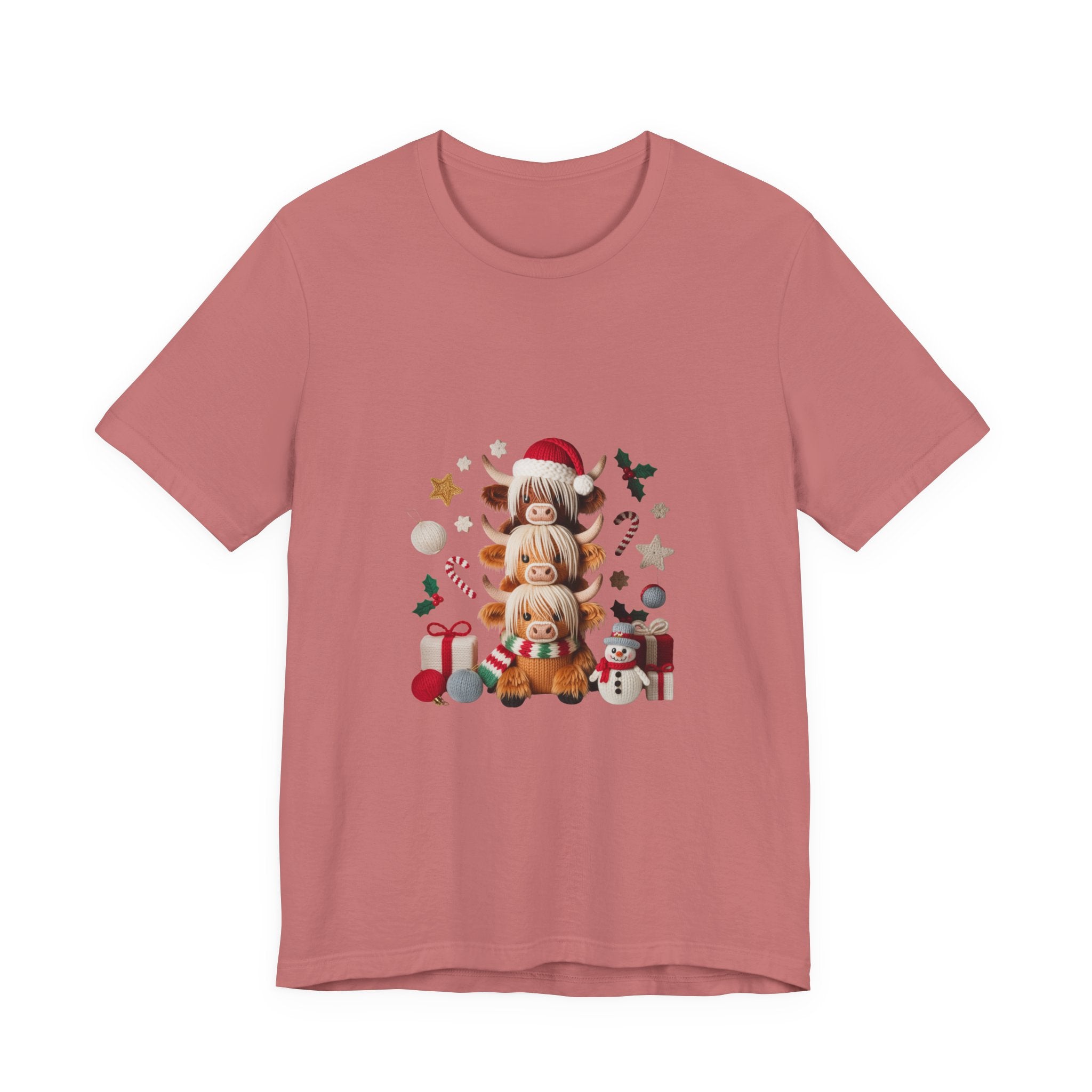 Christmas Gnomes Family Tee — Holiday Santa Hat Stack Graphic T-Shirt